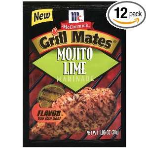 Grill Mates Mojito Lime Marinade, 1.06 Ounce (Pack of 12)