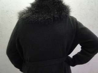 NWT LUXE by Irina jacket / faux fur collar Sz 1X new GREY  