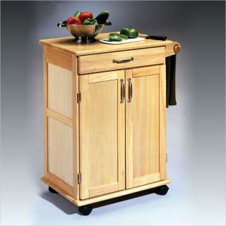 Home Styles Furniture Paneled Dr w/Towel Kitchen Cart 095385025724 