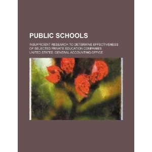  Public schools insufficient research to determine 