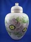 VTG Signed LG Milk Glass Urn/Jar + Lid DeLuxe Inc. USA c1950s 
