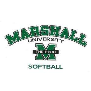  Marshall Thundering Herd Decal Softball