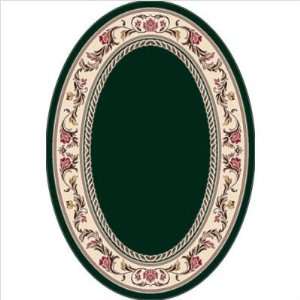  Signature Carved Ionica Emerald Oval Rug Size: Oval 310 