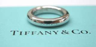 Tiffany & Co 18Kt Lucida Band Ring 4mm WG Sz3.25  