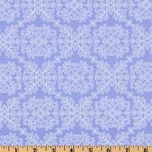  44 Wide Isabella Flourish Periwinkle Fabric By The Yard 