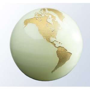  Crystal Onxy World Globe Ornament   Large: Home & Kitchen