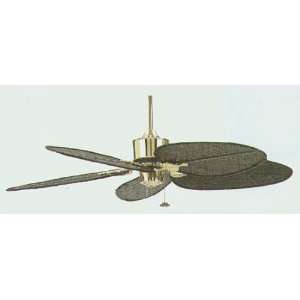  Islander Polished Brass Ceiling Fan With Blades: Home 