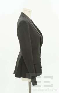 Jean Paul Gaultier Femme Black Wool Single Button Blazer Size 4 US 