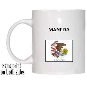  US State Flag   MANITO, Illinois (IL) Mug 