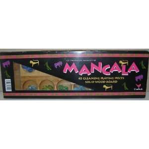  Mancala Solid Wood Board: Toys & Games