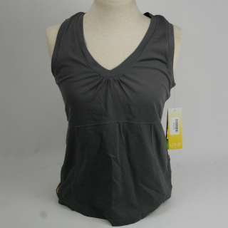 Lole Silhouette Up Tank Top Womens Large Gray  