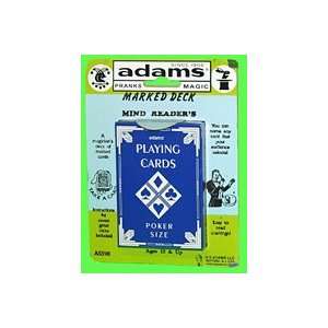  Marked Deck   Mind Reader  Adams  Beginner Magic T Toys & Games