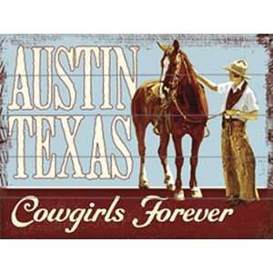 Austin Texas Vintage Wood Sign