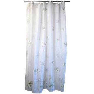 Nuvo Design Printed Fabric Shower Curtain with Metal Grommets and 