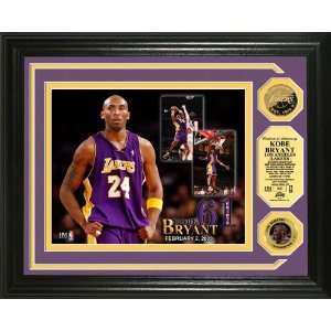 Kobe Bryant 61 Points @ Madison Square Garden 24KT Gold Coin Photo 