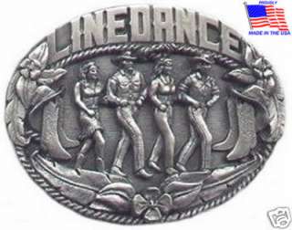 New! US Made Western Country Line Dance Belt Buckle  