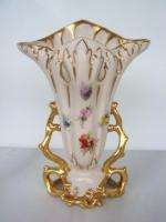 Royal Crown China Signed Vase Lindquist Gold Gilded  