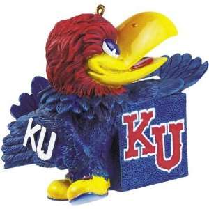  Kansas Jayhawks Mascot Resin Ornament