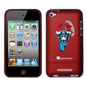  Captain America Lunging on iPod Touch 4g Greatshield Case 