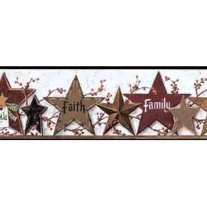  Primitive Star Friends Family Wallpaper Border