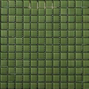  Lucente 1 x 1 Glossy Mosaic in Billiard Green