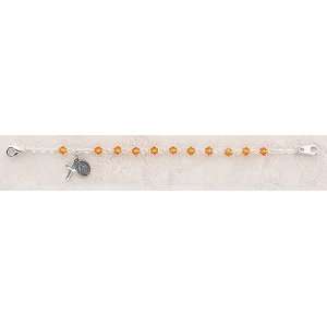   Baby 4MM Rosary Bracelet 5 Length Catholic Baptism Jewelry