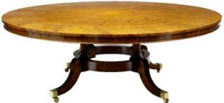LARGE WALNUT JUPE TABLE WITH 5 LEAVES SEATS 10+  