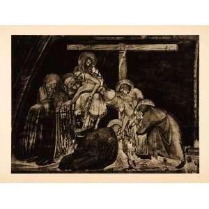 1938 Photogravure Pietro Lorenzetti Descent Cross Christ Crucifixion 