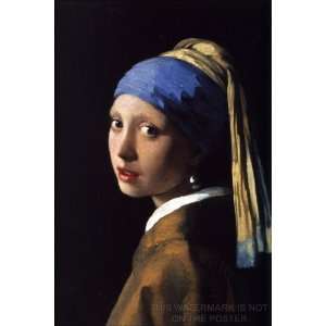   Pearl Earring, by Johannes Vermeer   24x36 Poster 