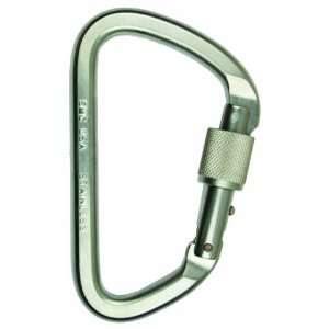    SMC Lite Stainless Steel Locking Carabiner: Sports & Outdoors