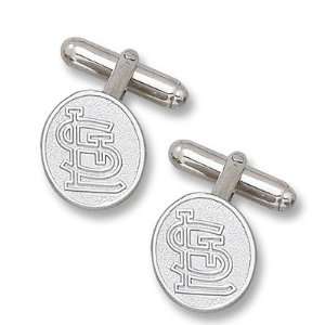  St. Louis Cardinals Oval STL Sterling Silver Cuff Links 