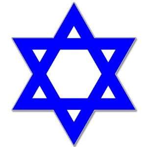  Judaism Star of David Jewish bumper sticker 4 x 4 