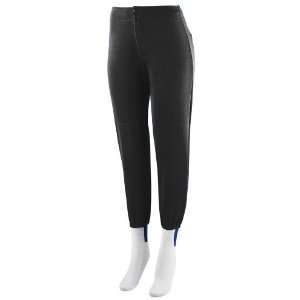   Augusta Girls Solid Low Rise Softball Pant BLACK YL: Sports & Outdoors