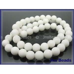   Snow White Serpentine Jade 4mm Round Beads 16 Arts, Crafts & Sewing