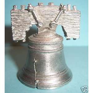  Spoontiques Pewter Thimble   Liberty Bell 