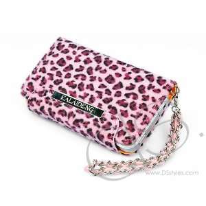  Leopardo Series iPhone 4 and 4S Flip Leather Cases   Pink 