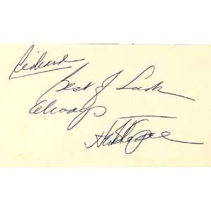  Herb Karpel Autographed 3x5 Card   New York Yankees 