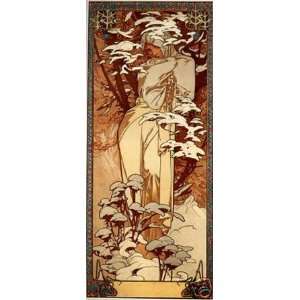  1897 Winter Alphonse Mucha Poster 