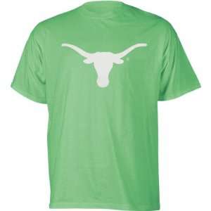  Texas Longhorns Lime Big Logo T Shirt: Sports & Outdoors