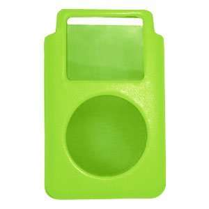 New Amzer Leather Hard Case Lime Green For Ipod 4Th Gen Top Loading 