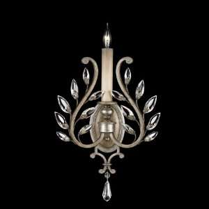   Silver Crystal Laurel Crystal 1 Light Wall Sconce from the Crystal Lau