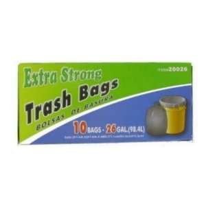  10 Ct 26 Gallon Large Trash Bags Case Pack 24: Automotive