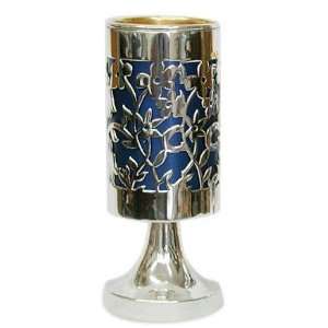  Sterling Silver Kiddush Cup  on stem Colored anodized 
