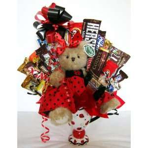 Lanie B. Lucky Ladybug Candy Bouquet Grocery & Gourmet Food