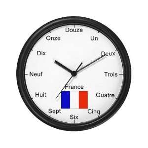  French Language Flag Wall Clock by CafePress: Home 