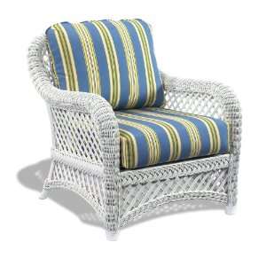  White Wicker Chair Lanai Style Patio, Lawn & Garden