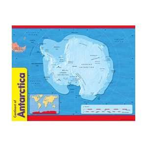 CHART CONTINENT OF ANTARCTICA Toys & Games