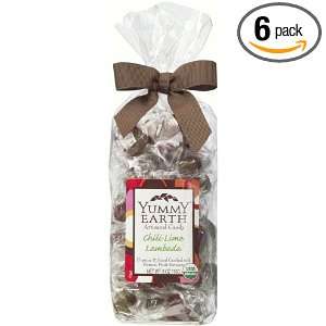   Organic Candy Drops, Chili Lime Lambada, 6 Ounce Pouches (Pack of 6