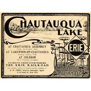   Logo Chautauqua Lake Vacation   Original Print Ad