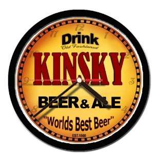 KINSKY beer and ale cerveza wall clock: Everything Else